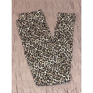 American Eagle Skinny Leopard Print Jeans